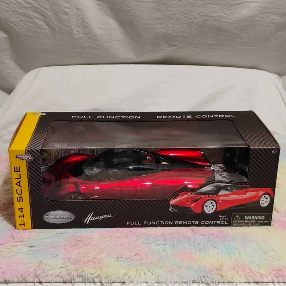 (A-4) NWT Pagani Huayra Braha Red Full Function R/C Sport Car Scale 1:14 Large
